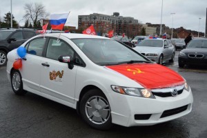 Монреальский aвтопробег, посвященный “Дню Победы”. 8 мая 2016 года